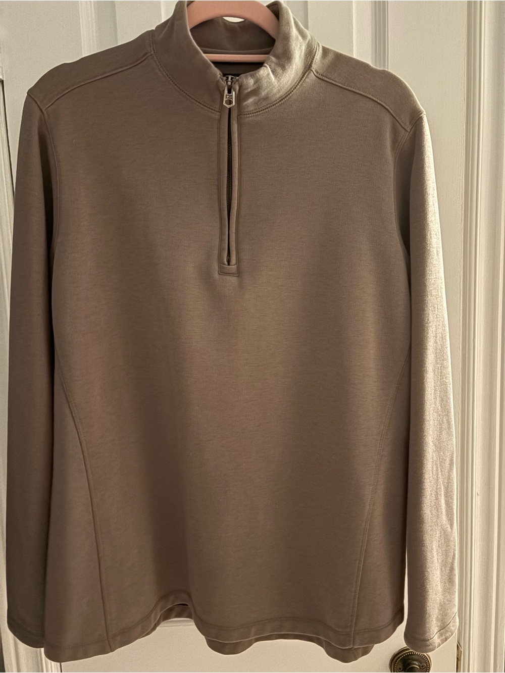 Cutter & Buck Women’s Quarter-Zip Sweatshirt – XXL – Taupe